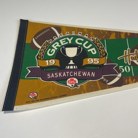 1995 CFL Football Felt Pennant - Picture 4 of 7